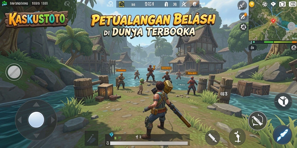 Screenshot menunjukkan petualangan seru di dunia terbuka KASKUSTOTO.