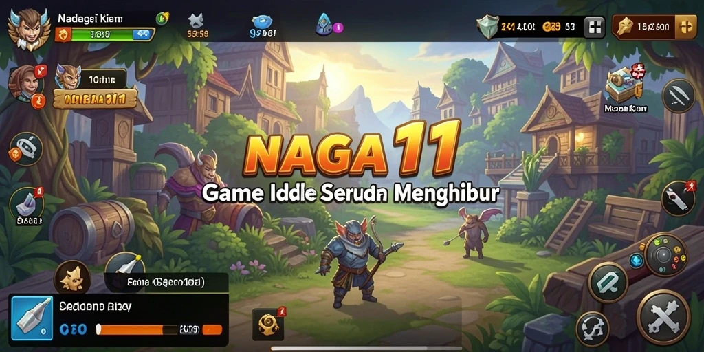 Screenshot gameplay NAGA11 menampilkan pengalaman Idle yang menyenangkan.