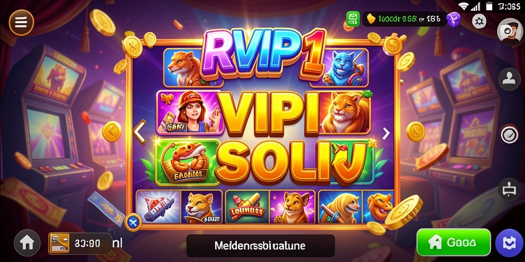 Gambaran visual gameplay RVIP1 yang menarik dan penuh warna.
