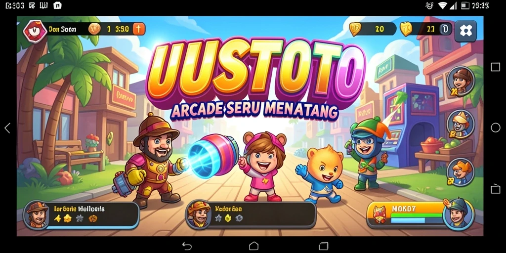 Tangkapan layar UUSTOTO menampilkan aksi seru dan gameplay dinamis.